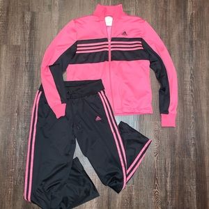 plus size pink adidas tracksuit
